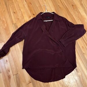 Judith & Charles - silk cross-over blouse